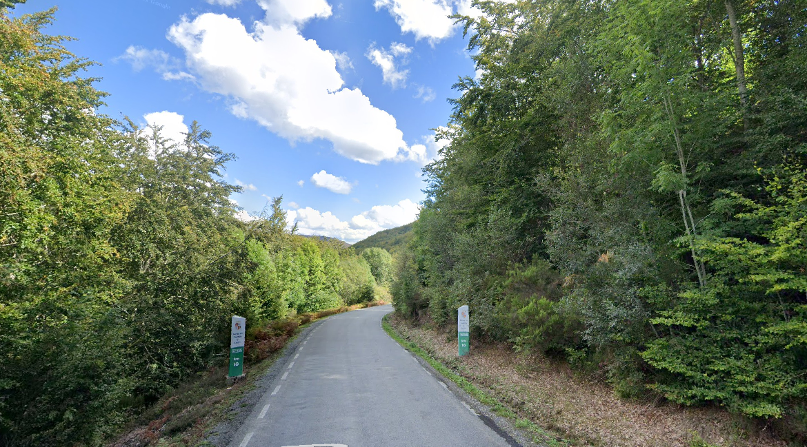 Imagen de la carretera en la zona en la que ocurrió el accidente.