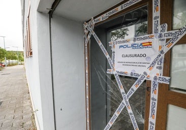 Imagen de uno de los pisos clausurados ayer en Vitoria.