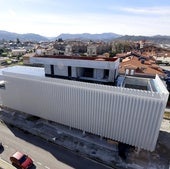 Imagen aérea del estado actual de la construcción de la Tecnoteca.