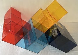 Obra de la serie 'Geometrías transparentes', integrada en la muestra de Federico Echevarría.