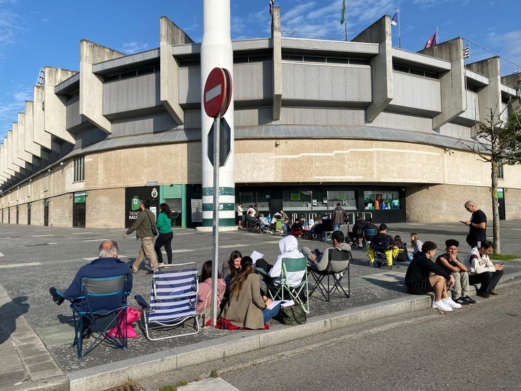 El Sardinero, hacia las nueve de la mañana.