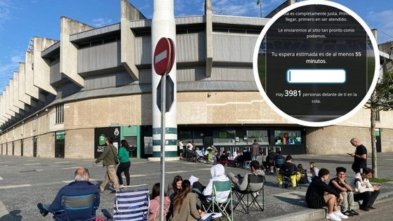 El Sardinero, hacia las nueve de la mañana.