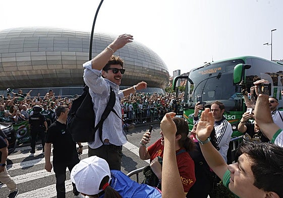 El recibimiento al Racing, en imágenes