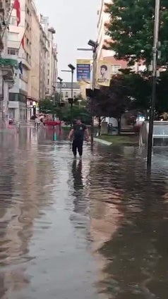 Tromba de agua en Santander