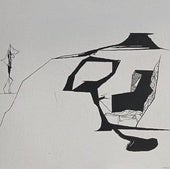 Obra de José García Pfretzschner. Tinta china sobre tabla.