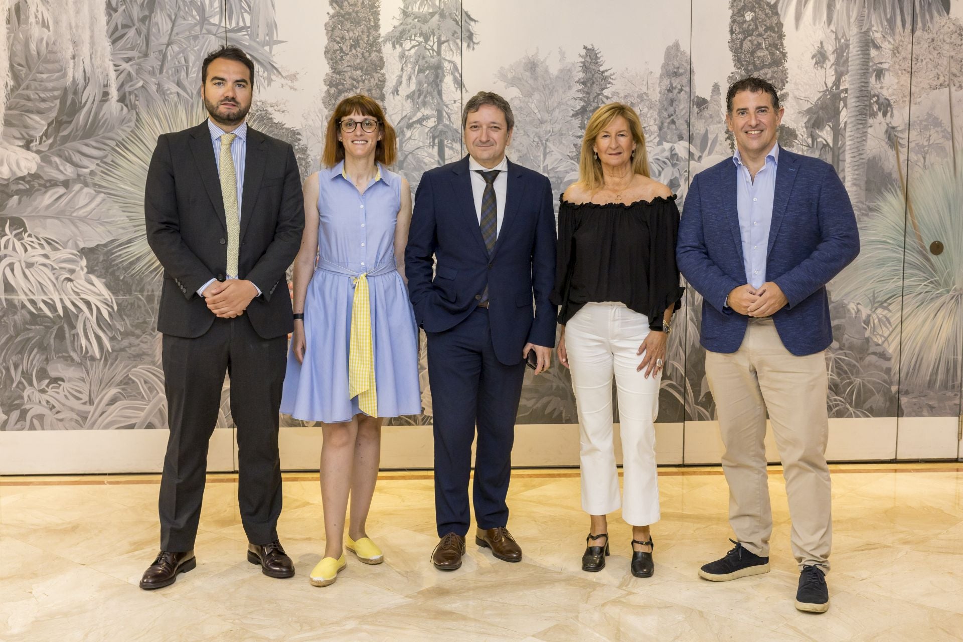 Javier García, Celia Macho, Jesús Alonso, Ana Cabrero y Emerito Astuy.