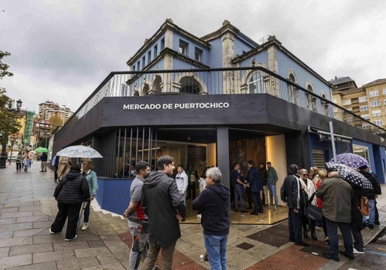 El Mercado de Puertochico, durante la inauguración del edificio el pasado octubre.