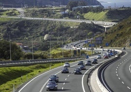 Vista general de la autovía Santander-Bilbao.