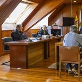 El acusado, José Ricardo Escalada, durante su declaración en el juicio celebrado este miércoles.
