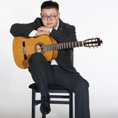 El guitarrista Can Wang, apodado 'El gitano de Pekín'.