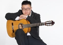 El guitarrista Can Wang, apodado 'El gitano de Pekín'.