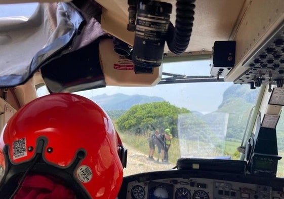 Rescate en la ruta del monte Candina