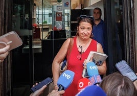 Leire Díez, el pasado 3 de junio, en la sede del PSOE en Madrid.