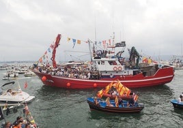 Procesión de la Virgen del Carmen en Santander.