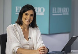Gema Igual, en un momento de la entrevista.