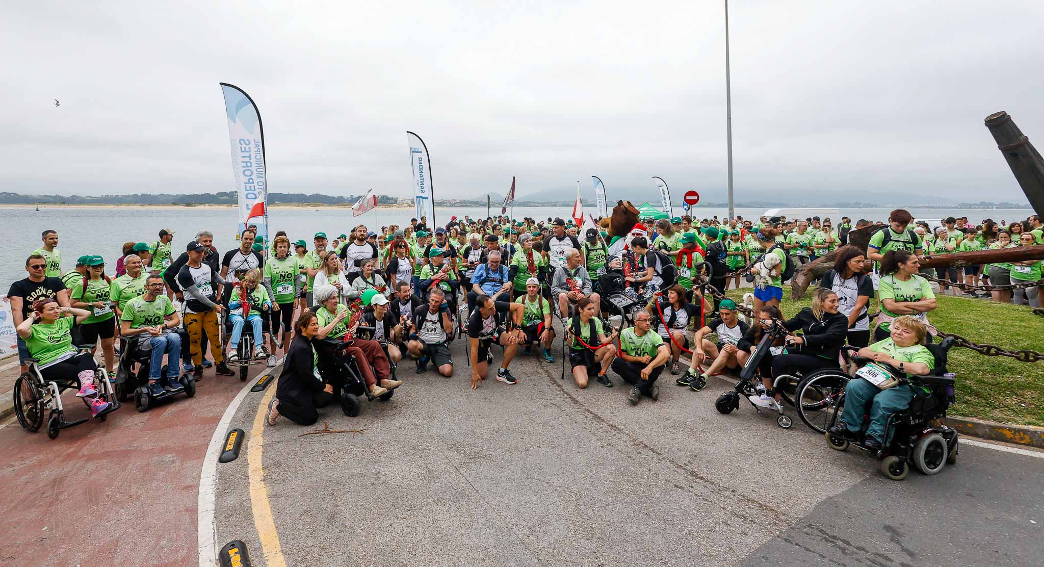 Casi 900 personas participaron en una cita solidaria y reivindicativa. 
