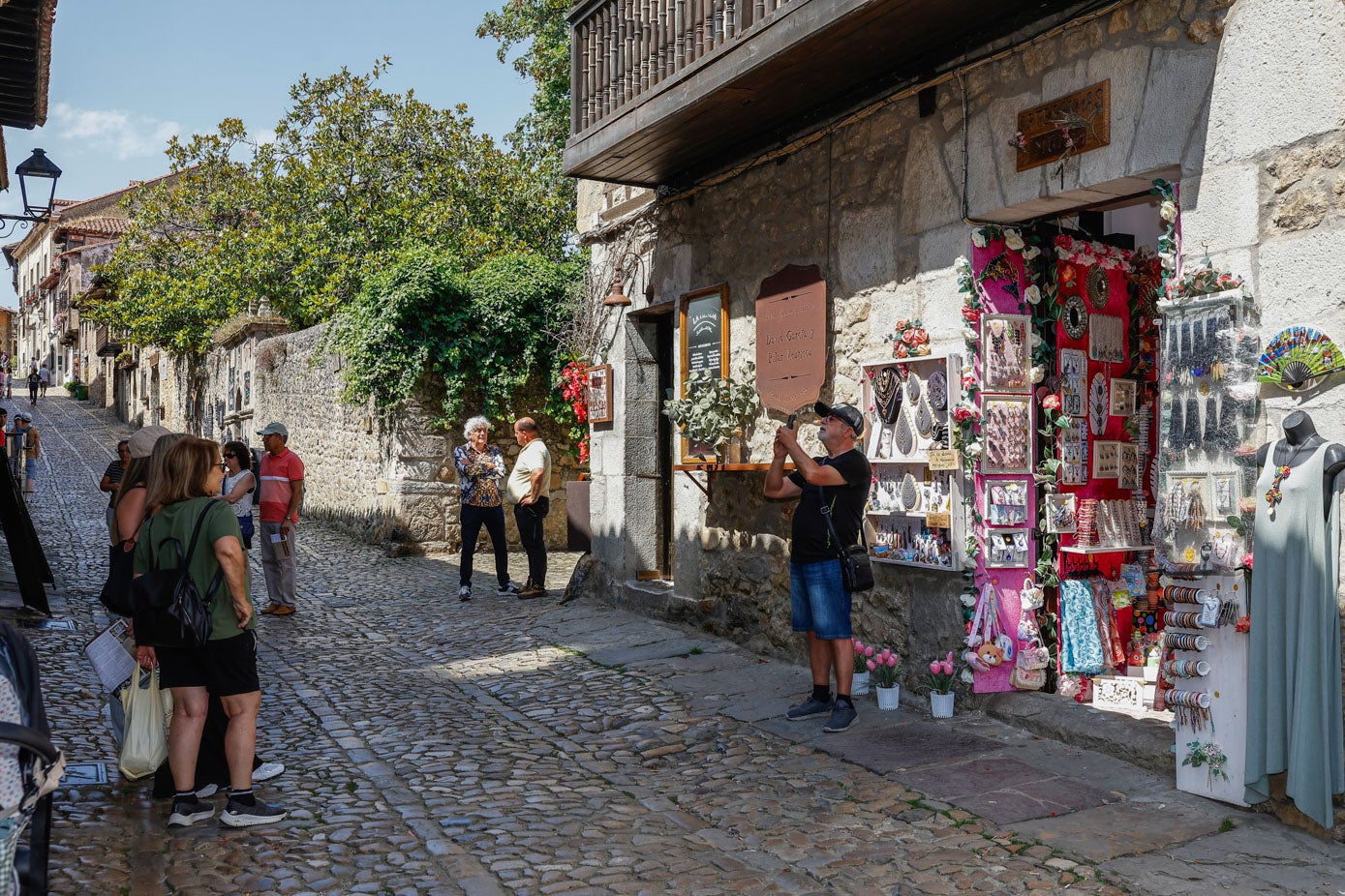 Fotografías para el recuerdo de los visitantes que acuden a diario.