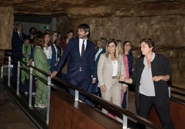 Última visita del ministro de Cultura a Altamira.