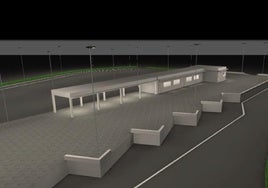 Infografía de cómo será el futuro punto limpio de Laredo.