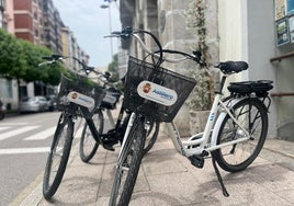 Bicicletas eléctricas a disposición de los empleados del Ayuntamiento.