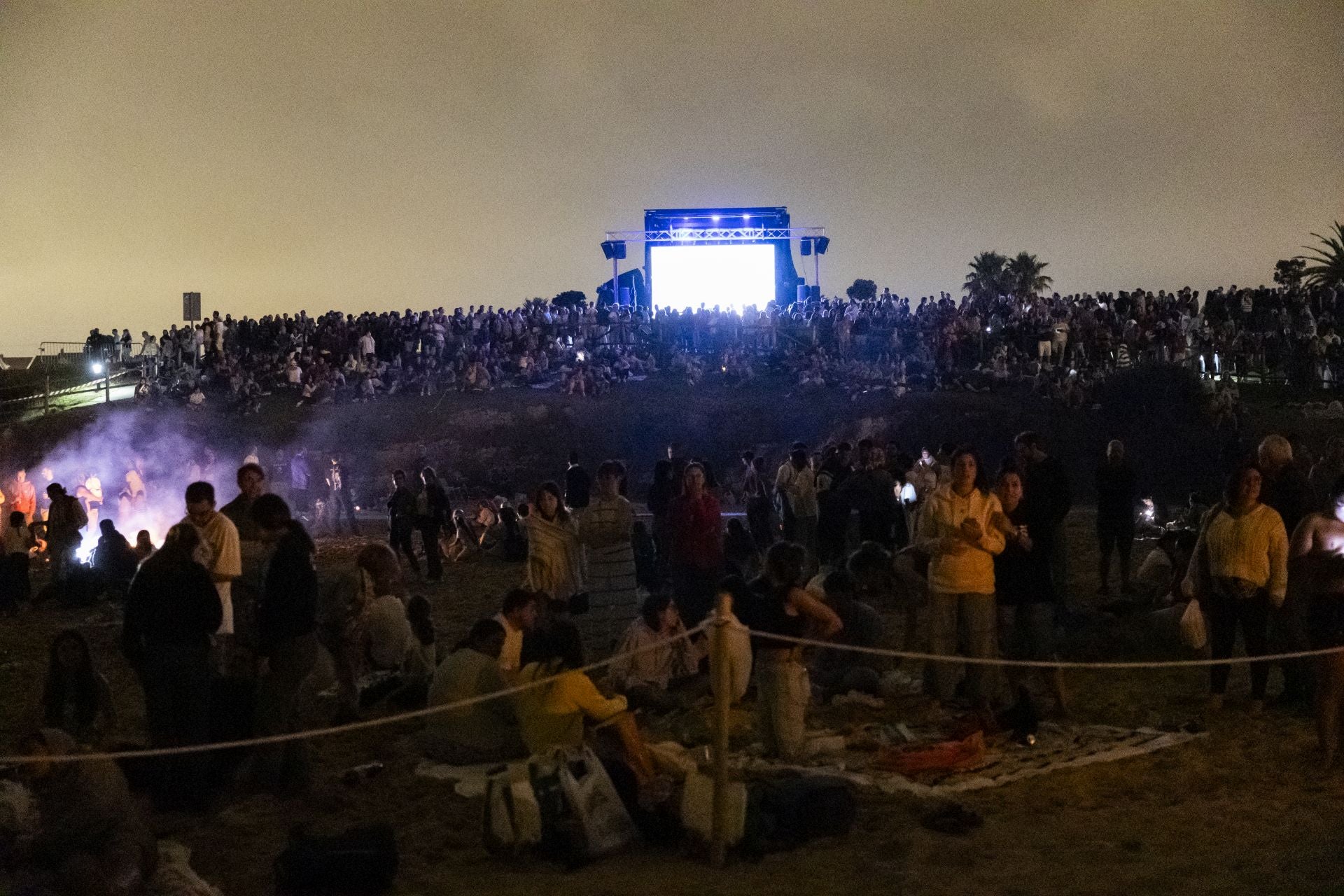 La música también tuvo su espacio en la noche de San Juan. 