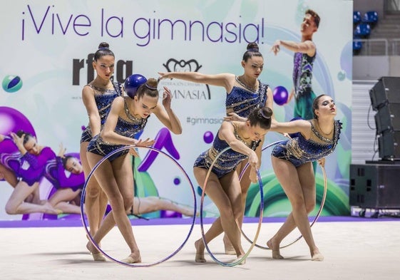 Un grupo de gimnastas, durante la Copa de la Reina del año pasado.
