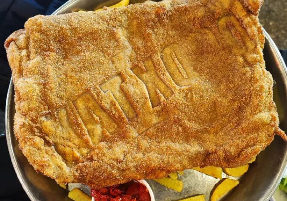 Un más que tentador cachopo.