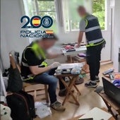Uno de los registros llevados a cabo por la Policía Nacional.
