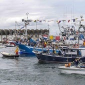 La procesión marítima del día del Carmen, en año anteriores.
