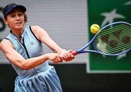Cristina Bucsa, en Wimbledon.