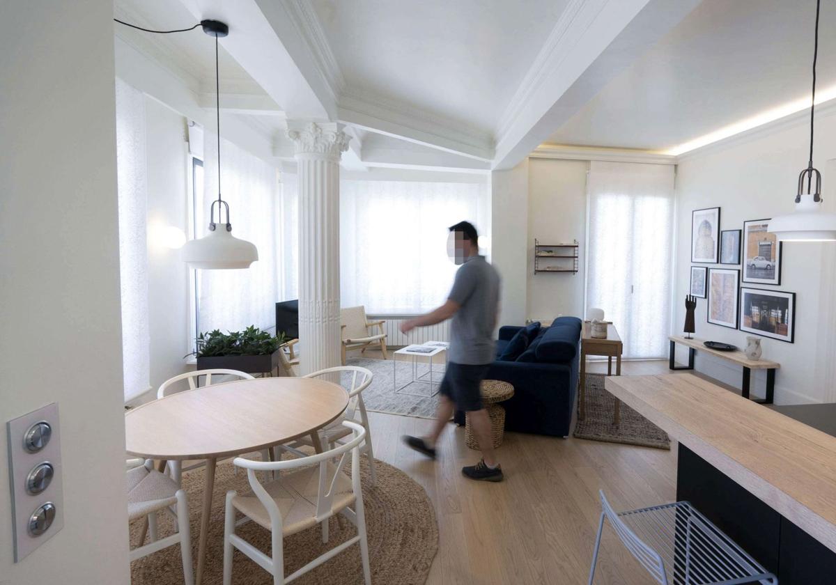 Interior de un piso turístico.
