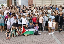 Despedida de los niños de acogida del Sáhara en Cantabria en la edición del año pasado.