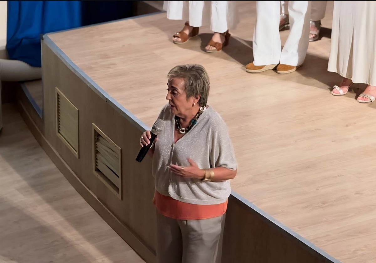 Carmen Ruiz Ballesteros en un evento de la organización