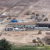Obra del centro logístico de La Pasiega.