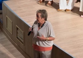Carmen Ruiz Ballesteros en un evento de la organización