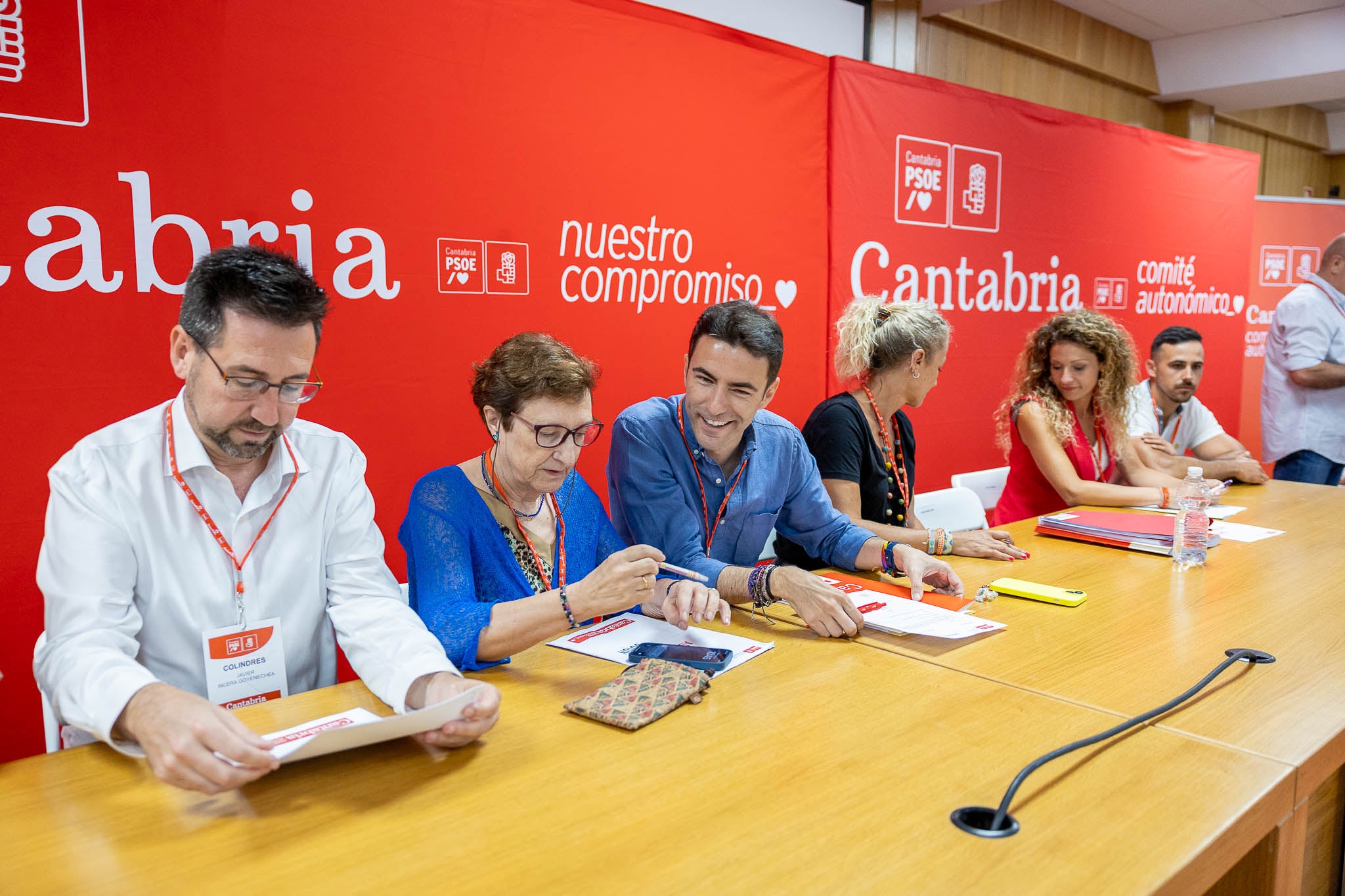 Javier Incera, María Luisa Real, Pedro Casares, Susana Herrán y Ainoa Quiñones. 