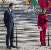 Buruaga junto a Pedro Sánchez en la Conferencia de Presidentes celebrada en Snatander el pasado mes de diciembre