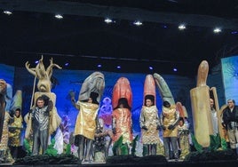 Peces que participan en la representación del Juicio en el Fondo del Mar.