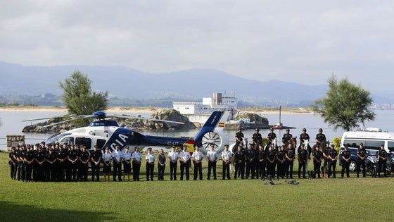 La presentación del dispositivo de verano celebrado esta mañana en la península de la Magdalena.