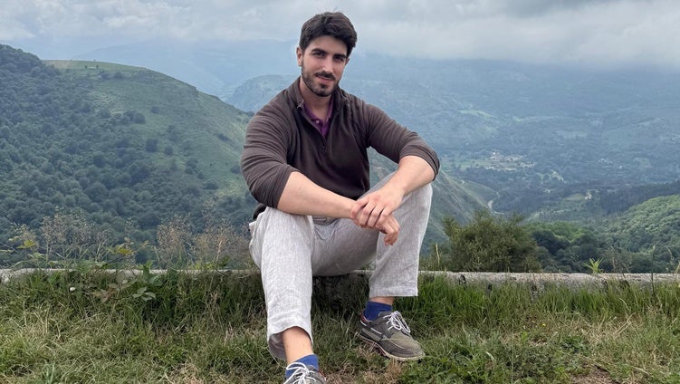 Andrés Pacheco, en el mirador de El Soplao.