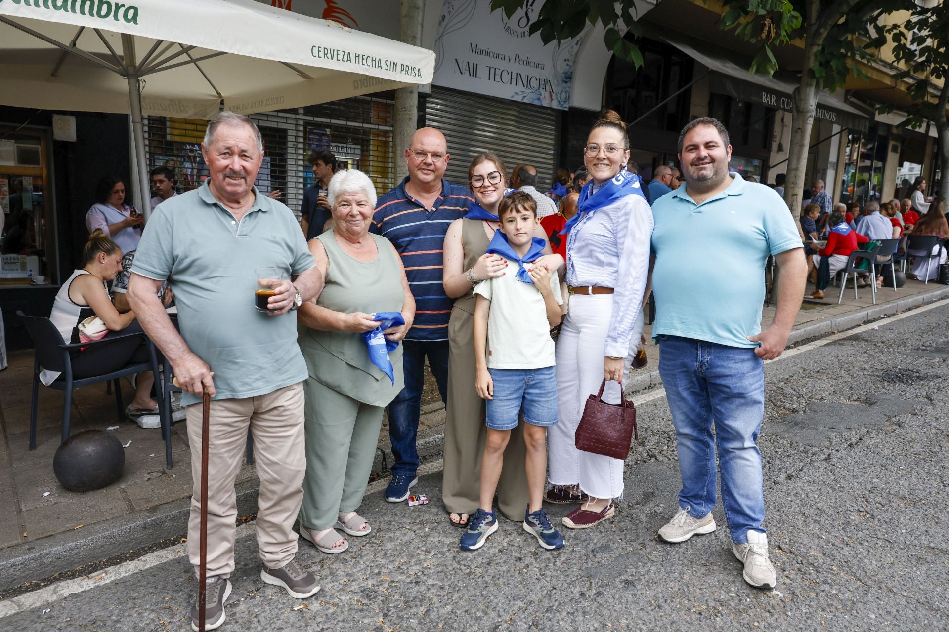 José Ignacio Ríos, Maricarmen Barquín, Mariano Cortés, Lucía Pino, Julio Ríos, Maica Abascal y Gabi Pino.