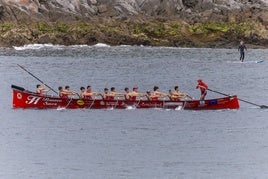La trainera de Castro solo fue superada en Zarautz por San Pedro.