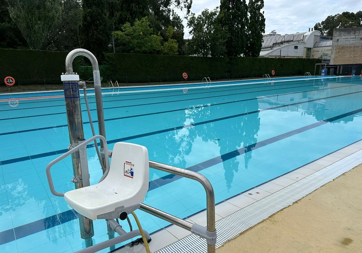 Uno de los vasos de las piscinas afectados en La Cantábrica.