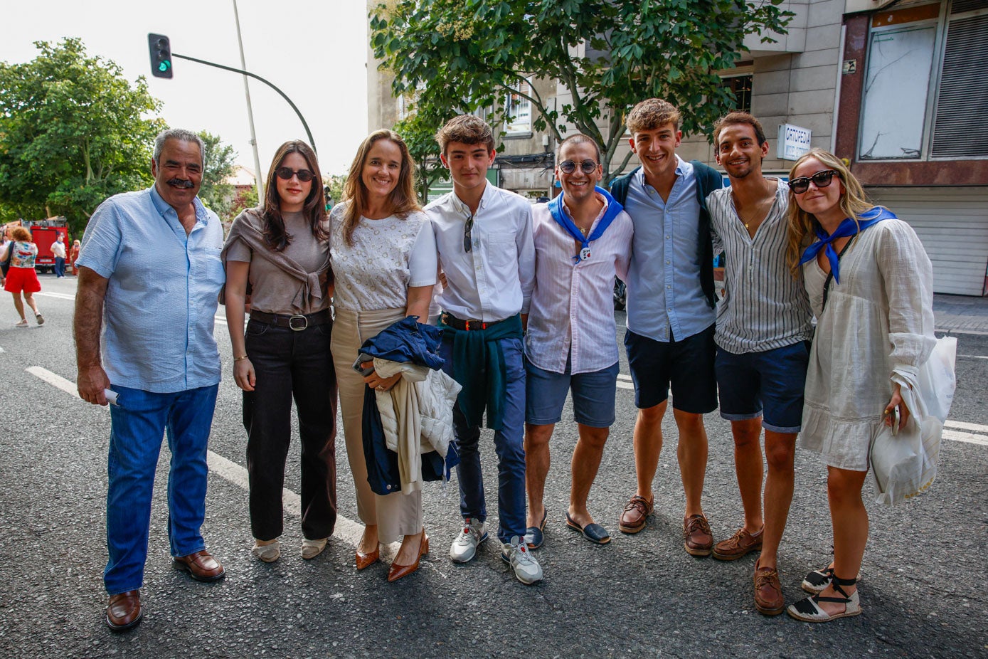 Marcus Canales, Pili Canales, Cristina Canales, Pablo Movellán, Mario Sánchez, Felipe Movellán, Daniel Sánchez y Lucía Bolado.