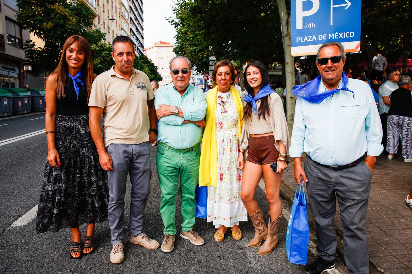 Mónica Bragado, César Bragado, Hipólito Bragado, Lolita Bezanilla, Laura Bragado y Valeriano Bragado.