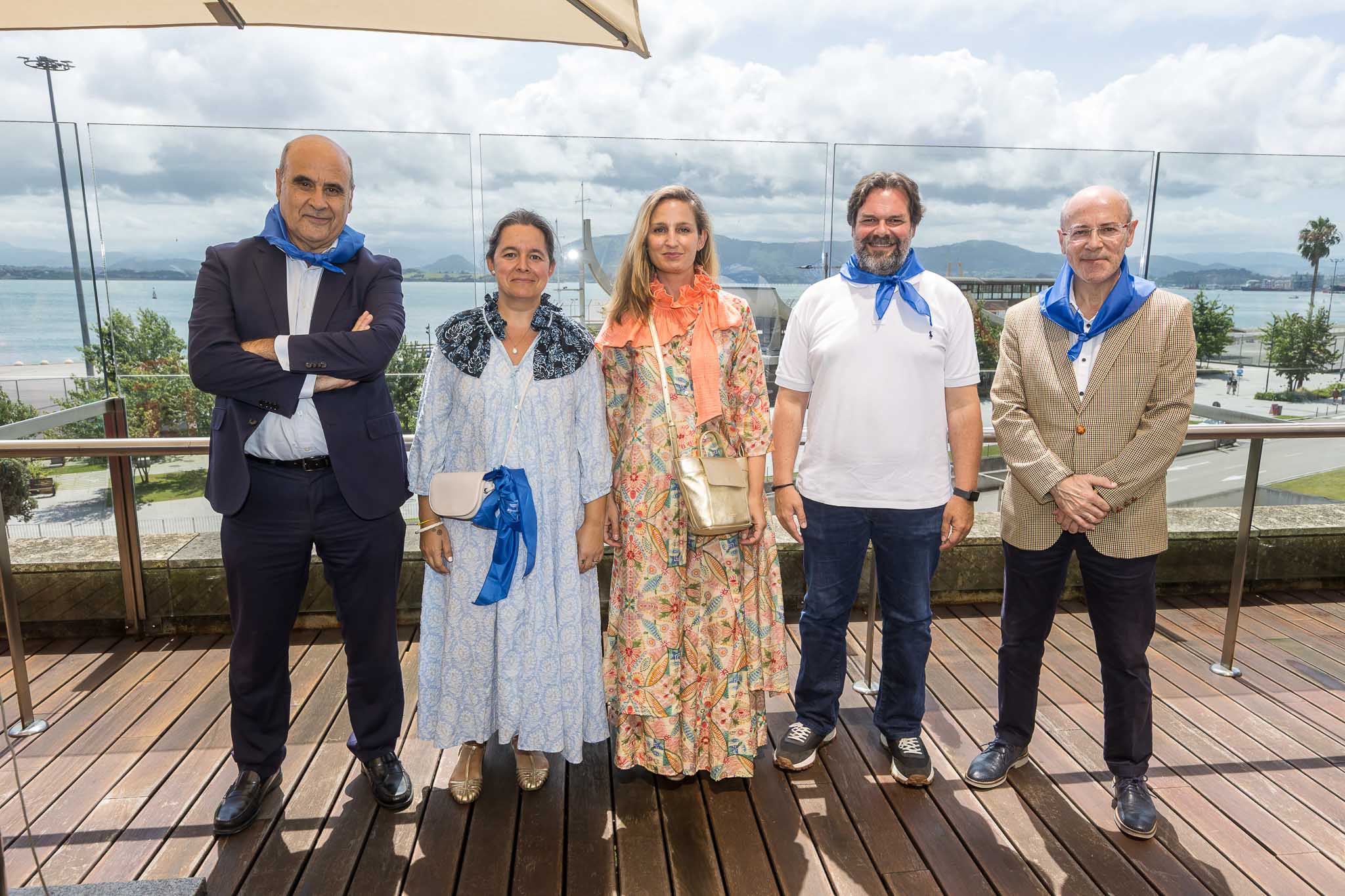 Justino Sánchez, Mercedes Blanco, Fátima Blanco, Daniel Álvarez y Agustín Velo.