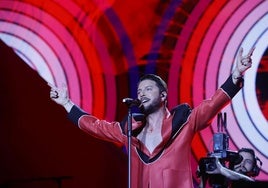 Imagen de Manuel Carrasco en un concierto en Torrelavega.
