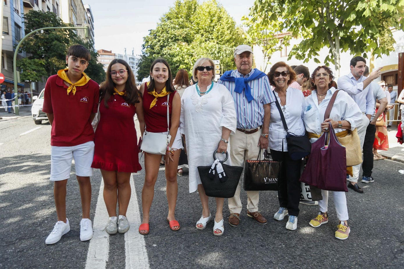 Miguel Ángel Carnicero, María Parás, Lucía Allica, María Olga Santos, José Luis López, Isabel del Piñal y Pilar Raba.