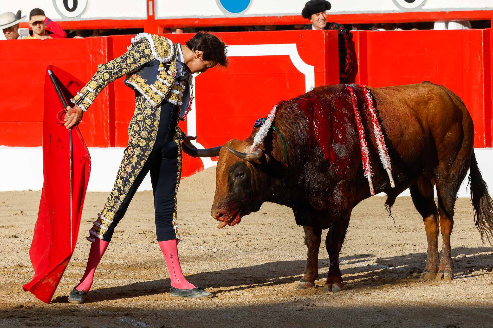 Desplante de Roca Rey en el tercero.