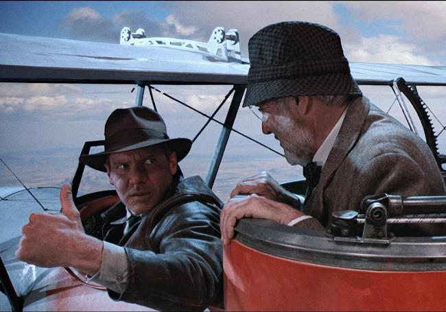 Harrison Ford y Sean Connery en 'Indiana Jones y la última cruzada'.